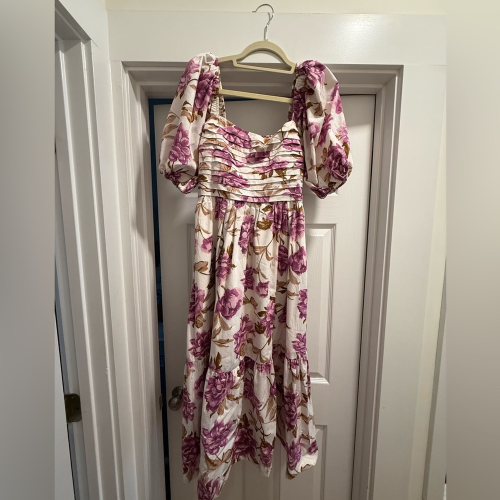 Floral Puff Sleeve Dress